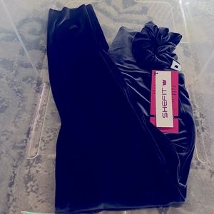 *NW Luxe Velvet Midnight Blue High waist *match hair tie & protective SHEFIT bag